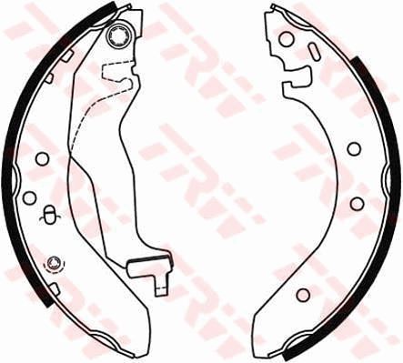 TRW GS6246 Arka Kampana Pabuç Balata Honda Civic Euro 1.4l D14a2 Ma8 Kasa 96-01 180 X 28
