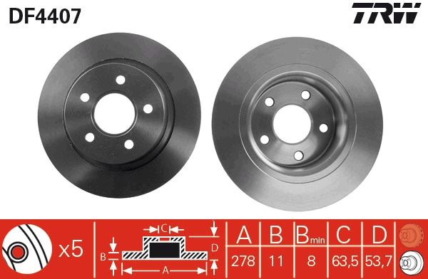 GDY 103031 Fren Diski Arka Adet Connect
