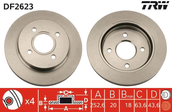 FEBI 05644 Fren Diski Arka Adet Scorpio/Mondeo