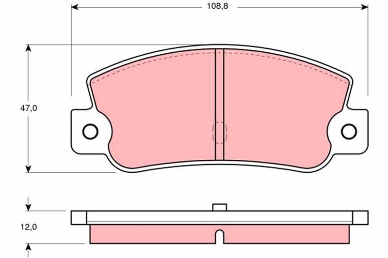 TRW GDB360 Fren Balatasi Arka Disk Alfa Romeo/Tempra Sw