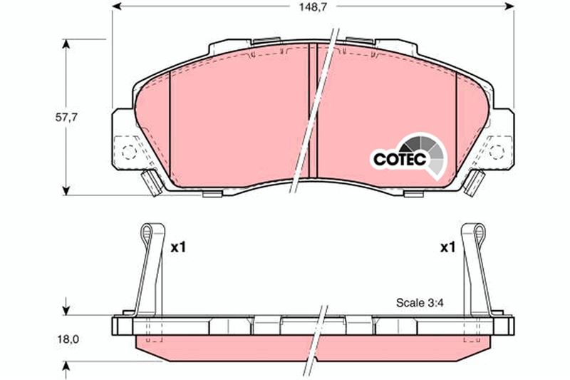 05P472 Fren Balata On Ikazli Honda Accord Iv-V-Vi 1.6i 2.0i 16v 1990-1993-1997 / Accord Vi 1.6i 2.0i Ls 1997-2003 / Hr-V (Gh) 1.6 1999- / Cr-Vi 2.0i 16v 1995-2002 / Integra 2.0i 16v 2001-
