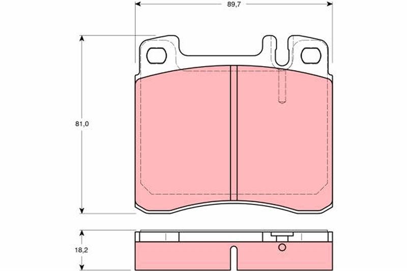 WBP-ME071 Fren Balata On Mercedes S Serisi (W140) S 320 1991-1998 / S Serisi (W140) S 300 1991-1998