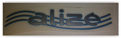 SUS 514515 Arka Bagaj Yazisi Alize Clio Symbol