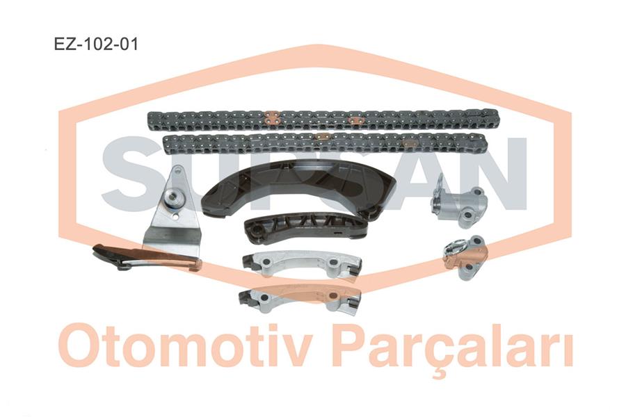 GVA 59C9130 Eksantrik Zincir Seti 9 Parça Hyundai Accent Era-Getz 1.5 Crdi 16v D4fa 05-10 Çikintili