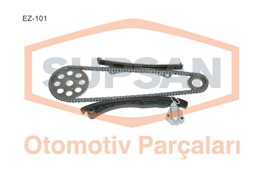 SUPSAN EZ-101 Eksantrik Zincir Seti Astra H-Corsa C-D-Combo-C-D-Astra J-Meriva-Albea-Doblo-Egea-Punto-500- 1.3 Jtd -1.3 Cdti E4-E5-E6 Gergi Kiti