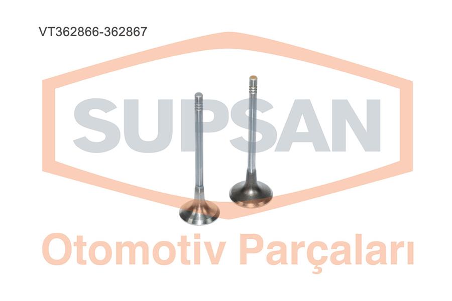 SUPSAN VT362866-362867 Subap Takimi Emme Egzoz P206-P207-P208-P301-P307-P308-P407-P508-P2008-P3008-P5008-Partner-Berlingo-E Xpert-Rifter-Jumpy-C2-C3-C3-C4-C5-Xsara-Ds3-Ds4-Ds5 1.6 Hdi Euro5 Dv6c Focus Iii 11>17 Fiesta 08