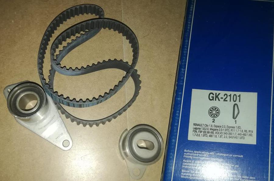 SKF GK2101 Eksantrik Gergi Kiti Laguna 1.8-2.0-Megane 2.0-1.9td-Volvo 340-360 1.7 / 440-460 1.6d-1.7-2.0-1.9td 480 1.8-1.8t-2.0 / S40/V40 1.9td