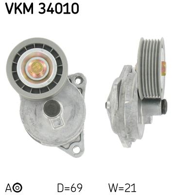 SKF VKM34010 Alternatör Gergi Rulmani Kütüklü Ford Focus 98-Monedeo> 1.6-1.8-2.0 Benzin