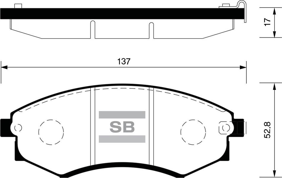 SANGSIN SP2284 Fren Balatasi On Mercedes W204 S204 C204 C218 W212 S212 C207 A207 R172