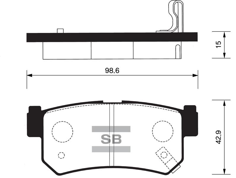 SANGSIN SP2239 Ön Balata Rangerover Iii 3.0-4.4-5.0 08-13 Rangeroversport Discovery Iii 3.0td 09 > Gdb1834