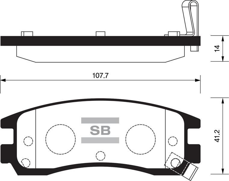 SANGSIN SP2185 Balata Ön Disk Nitro-Grand Caravan 07 > Jeep Cherokee-Liberty-Wrangler Unlimited 2.8 07 > Gdb4144