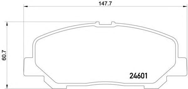 SANGSIN SP2183 Balata Ön Disk Toyota Previa 2.4 08 > Gdb3455