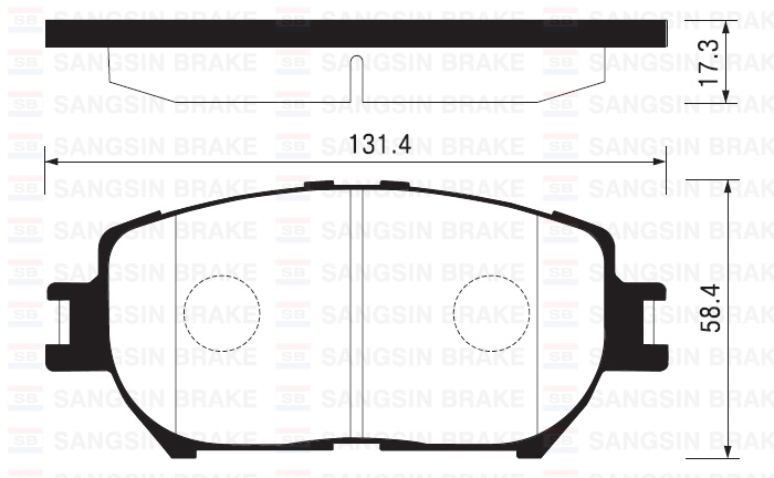 SANGSIN SP2037 Balata Ön Disk Lexus Gs 3.0 06 > Toyota Camry 2.4-3.0 01 > Gdb3314