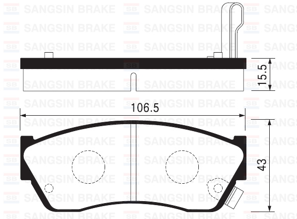 SANGSIN SP2009 Balata Ön Disk Subaru Justy 1.3 4wd 95-98 Tata Indica 98 > Turbosuz Suzuki Alto-Swift 02 >Gdb883