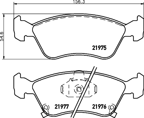SANGSIN SP1597 Ön Fren Balata Toyota Avensis 2.0l 3s-Fe 1azfse St220 Azt220 98-02