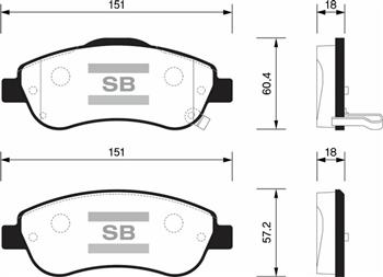 SANGSIN SP1567 Ön Fren Balata Honda Cr-V 1.6l N16a2 İ-Dtec Dizel 4x2 Re6 Kasa 13-> / 2.0l R20 Benzinli Otomatik V Ites Re5 Kasa 07-15