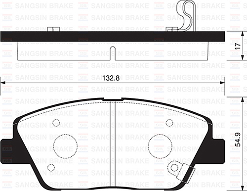 SANGSIN SP1397 Balata Ön Disk Kia K5-Optima 10 >