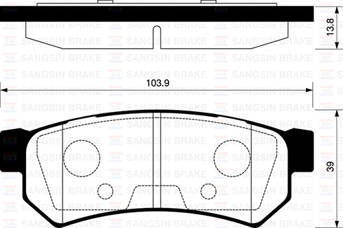 ZEG1048-10 Fren Balata Arka Chevrolet Lacetti (J200) 1.6i 2006-2012 / Chevrolet Lacetti (J200) 1.4i 16v 2006-2012