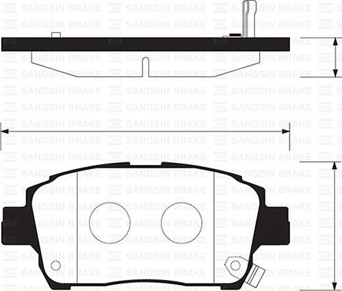 SANGSIN SP1244 Ön Fren Balata Toyota Yaris 1.3l 2nz-Fe Ncp10 Japon Üretim 99-02 / 1.0l 1szfe Scp10 Arkalar Disk Ti Pi Ise 03-05 Abs Li Araçlar Için