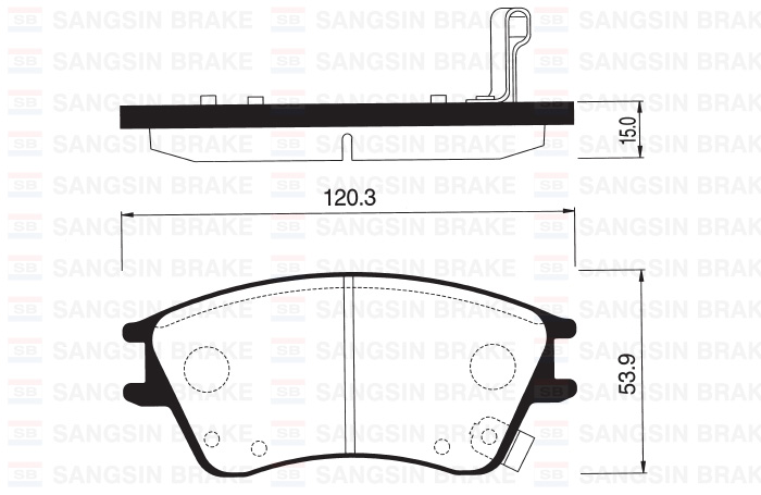 SANGSIN SP1147 Ön Balata Disk Hyundai Elantra Xd 1.5 00-06