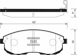 SANGSIN SP1107F Ön Fren Balata Nissan Juke 1.6l Hr16de Dig-T F15 10-> 1.5l Dci F15 10-> / Maxima 2.0l Vq20de Dohc A3 2 A33 V6 95-03 / 3.0l Vq30de Dohc A32 V6 95-> / Suzuki Sx4 1.6l M16a Vvt Rw416 05->