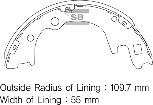 SANGSIN SA135 Arka Kampana Pabuç Balata Hyundai H100 2.5l Kamyonet 04->