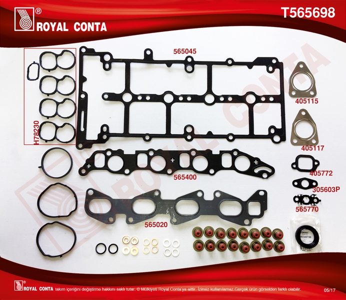 ZGS022 Motor Takim Conta Arka Krank Keceli (Skc Yok) Fiat Linea - Doblo - Egea 1.6 Mtj (Skt Keceli)