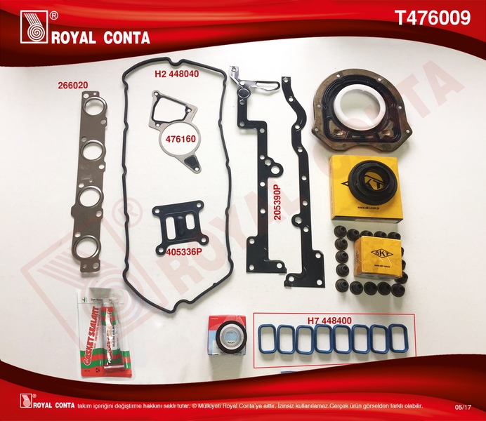 Tk Conta Keçeli Subap Lastikli Skc Siz Ford Transit V184 125 Ps-Mondeo 2.00 Tdci Fifa-Fmba
