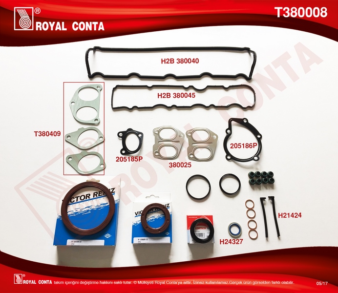 NP-270254 Motor Takim Conta Skc Haric Partner Berlingo 1.9 Skt Keceli