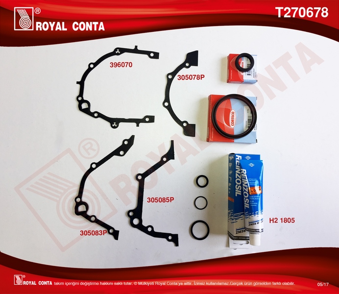 ROYAL T270678 Alt Takim Conta Palio 1.2 8v Ym 60-65 Hp