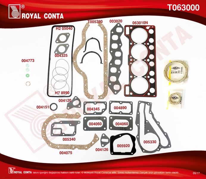 ROYAL T063000 Mt Tk Cnt Skt Kçli R9 Fairway-R21 Optima R11 C2l