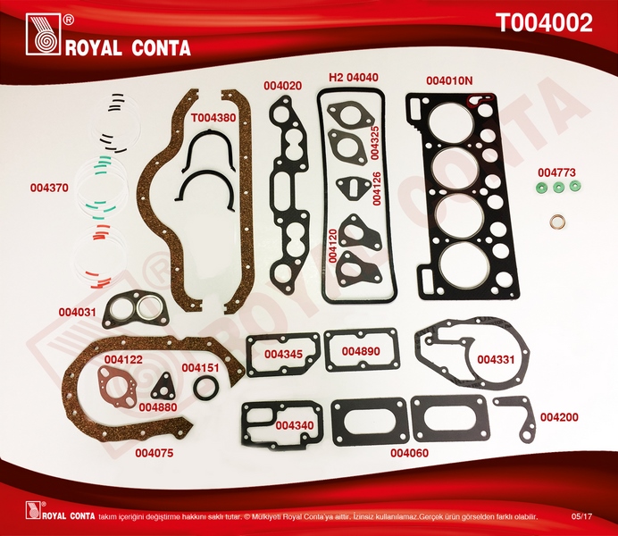 ROY-T004002 Motor Takim Conta ( Renault   R12 1.3 )
