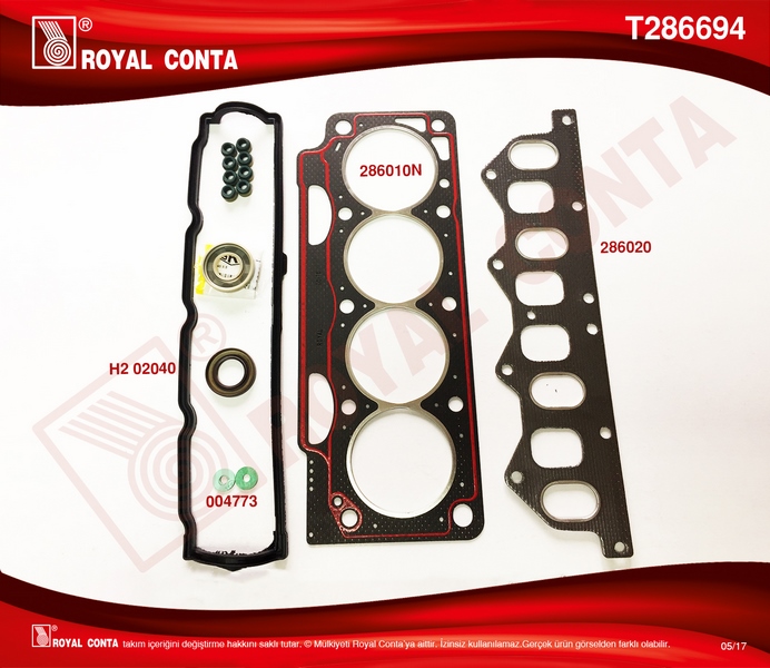 AVORTEX 5700S Üst Takim Conta Clio I 91> 1.8 Laguna-Megane I 95> 1.8-2.0 F3p 710/F3p 714