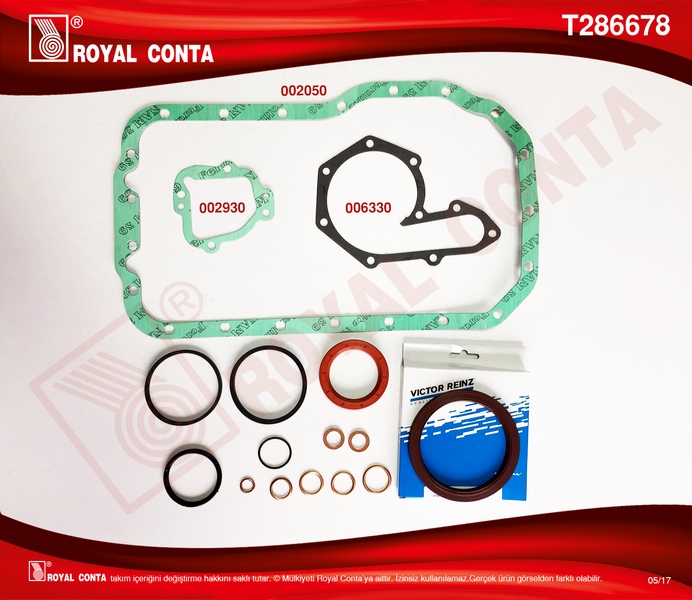 ROYAL T286678 Motor Alt Takim Conta Skt Keçeli Lgn 1.8-Mgn 2.0 F3p-F3r