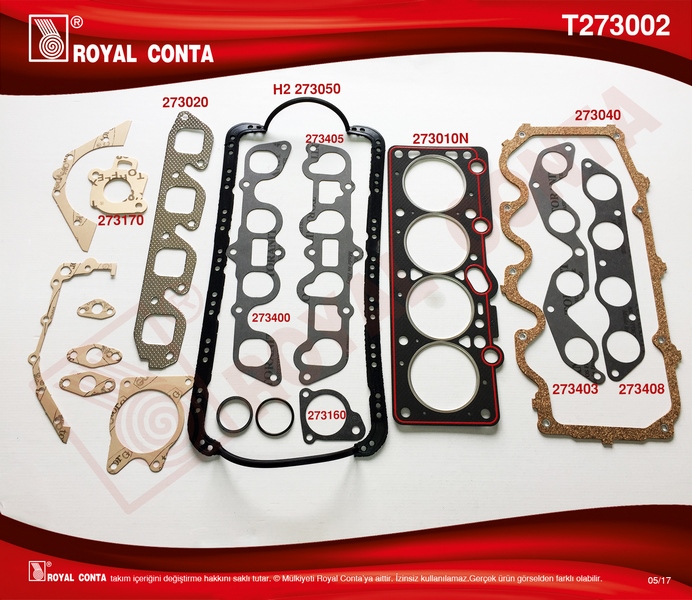 ROYAL T273002 Takim Conta Escort Cl 1.3-1.6 95>01