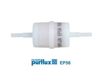 PURFLUX EP58 Şeffaf Benzin Ara Filtre Küçük Tip Üniversal