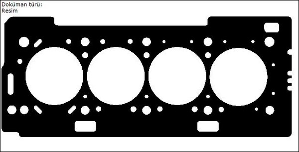 PSA-9804548280 Silindir Kapak Contasi 0 50 Mm Peugeot 206 306 307 Citroen C3 Xsara Tu5jp4 1 6 16v Ec5