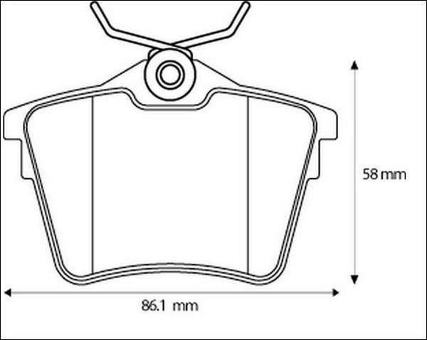 05P1195 Fren Balata Arka Peugeot 407 (6d) 1.6 Hdi 2004-2011 / Peugeot 407 (6d) 1.8i 2004-2011 / Peugeot 407 (6d) 2.0i 2004-2011 / Peugeot 407 (6d) 2.0 Hdi 2004-2011