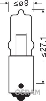 OSRAM 64111 Ampul 12v H5w Halojen Park