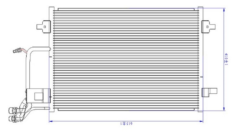ORIS CVW026019 Klima Kondenseri Passat 96-00 A4 95-00 610x420x19