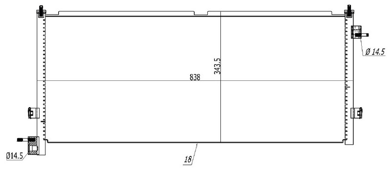 ORIS CVO006018 Klima Kondenseri Volvo Fh 12 93-02 Fh 13 06 > Fh 16 93-02 Nh 12 99 > Oto.-Mek.