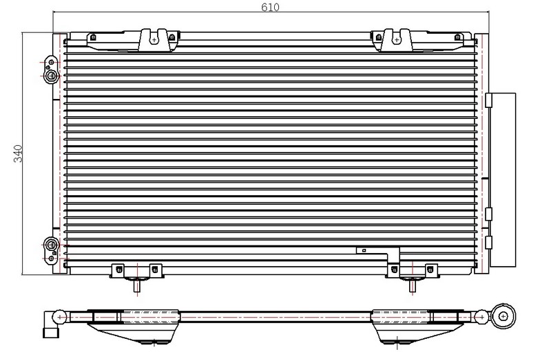 ORIS CTO507016 Klima Kondenseri Avensis 00-03 610x307x16 Oto.-Mek.