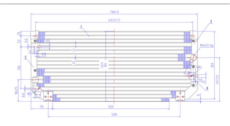 ORIS CTO480022 Clima Kondenseri Corolla 1.6i 97 > 740x318x22