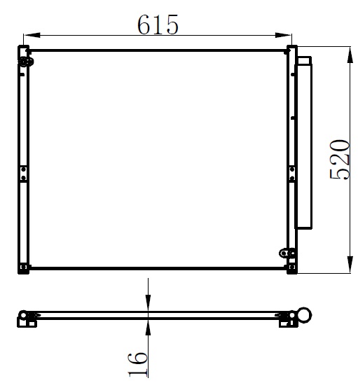 VAL-814203 Kondenser Toyota Land Cruiser (2002/) 3.0d-4.0d