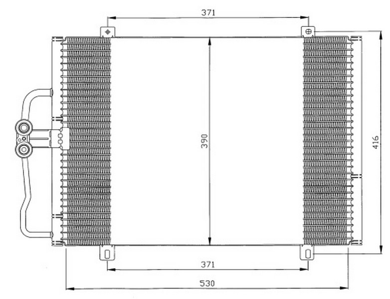 KLR-344320 Klima Radyatoru Kondenser (Renault  Megane I 1.4 E (96-03)