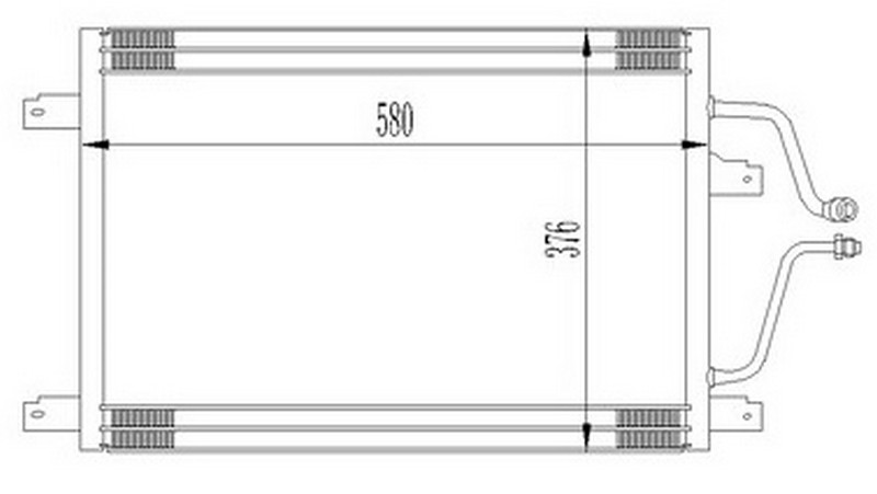 ORIS-CRN352016 Klima Radyatoru (Kondanser) Espace Iii 2.2 Td 96> Laguna I 2.2 Td 94> (Oto. Mek.)