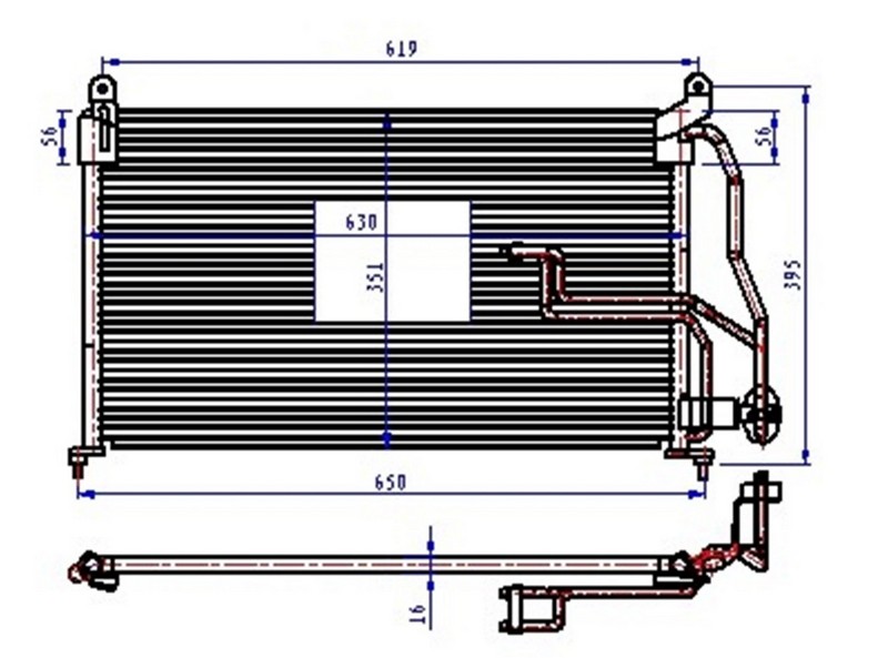 43-3231 Klima Radyatoru Opel Vectra A 1.6 1988-1995