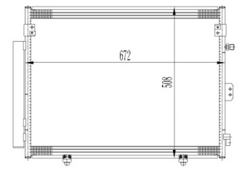 VAL-817790 Kondenser Pajero Sport