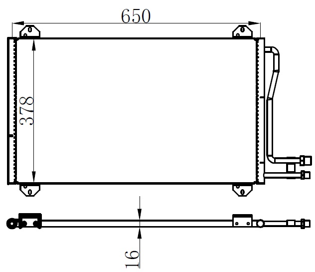 43-2813 Klima Radyatoru Mercedes Sprinter 2t (901,902) 208 Cdi 1995-2006