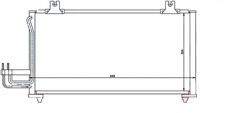 ORIS CKI161016 Klima Kondenseri Kia Sephia 96 > 633x304x16 Oto.-Mek.